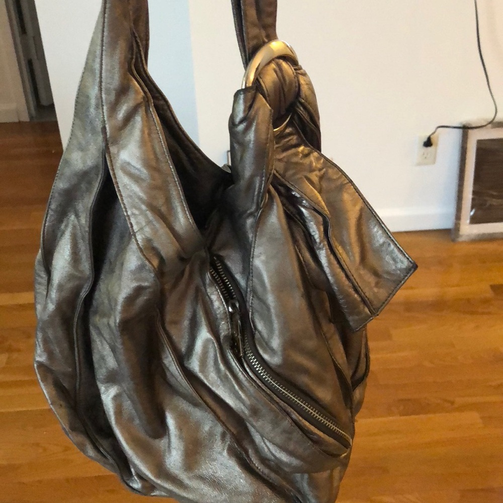 Silver kooba shoulder bag